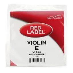 Super-Sensitive Red Label Violin Single String E 1/4