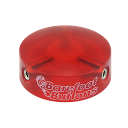 Barefoot Button V1 Acrylic Red