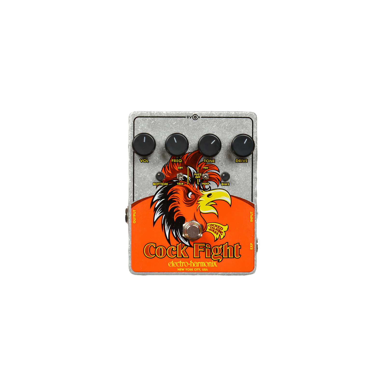 Electroharmonix Cock Fight Cocked Talking Wah and Fuzz Pedal