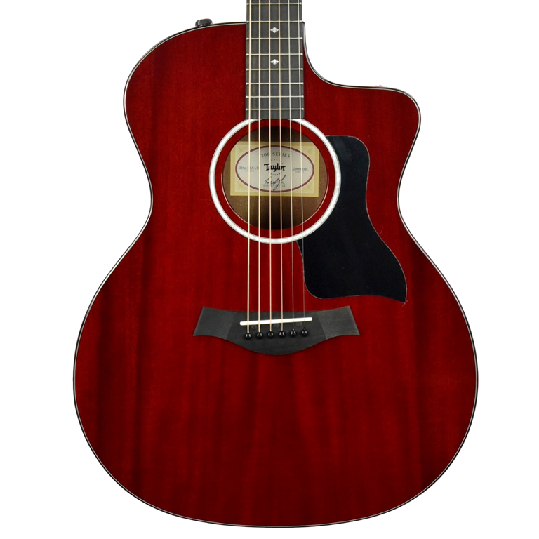 Taylor 224ce DLX LTD Acoustic-Electric Guitar Transparent Red