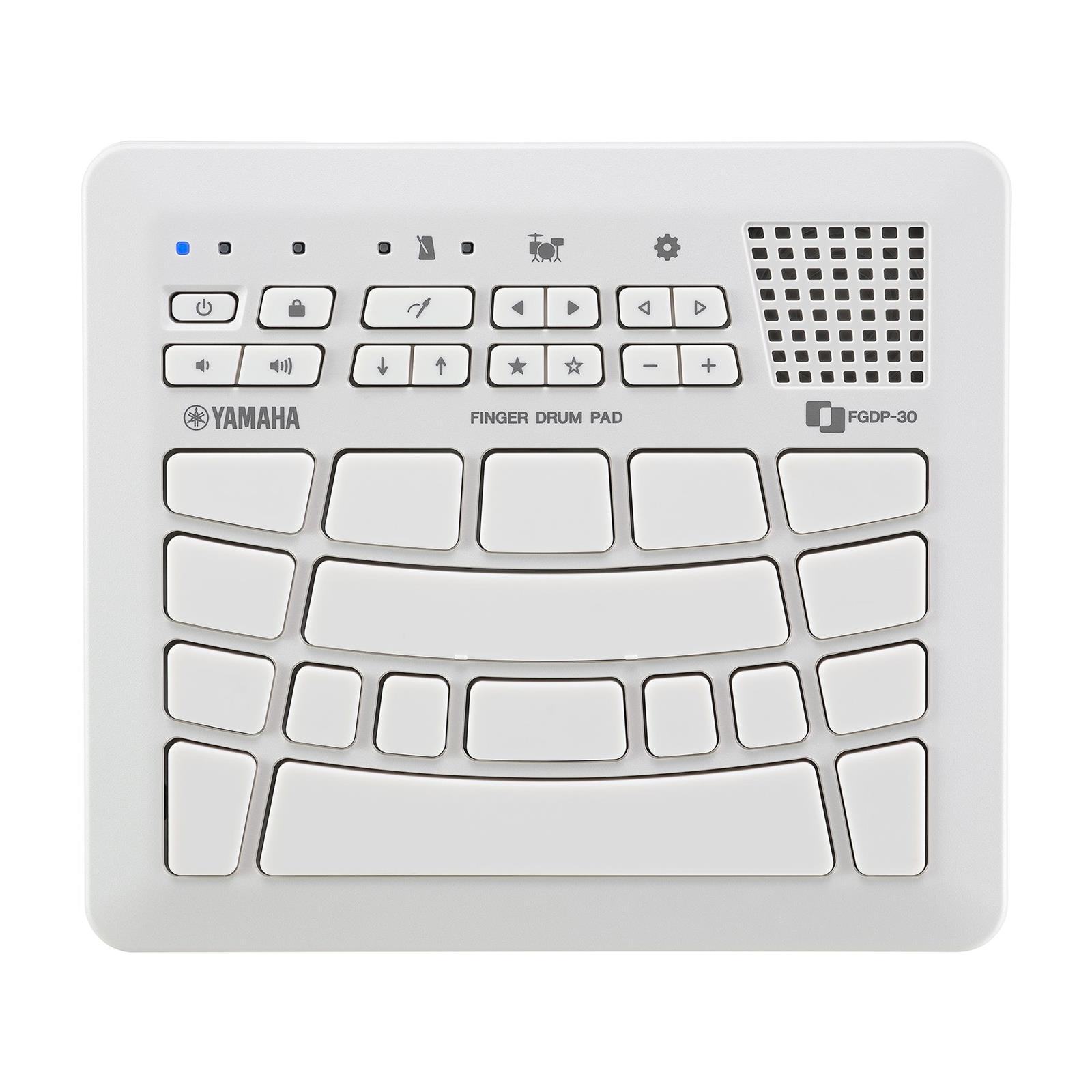 Yamaha Finger Drum Electronic Drum Module, 18 Ergonomic Pads - White
