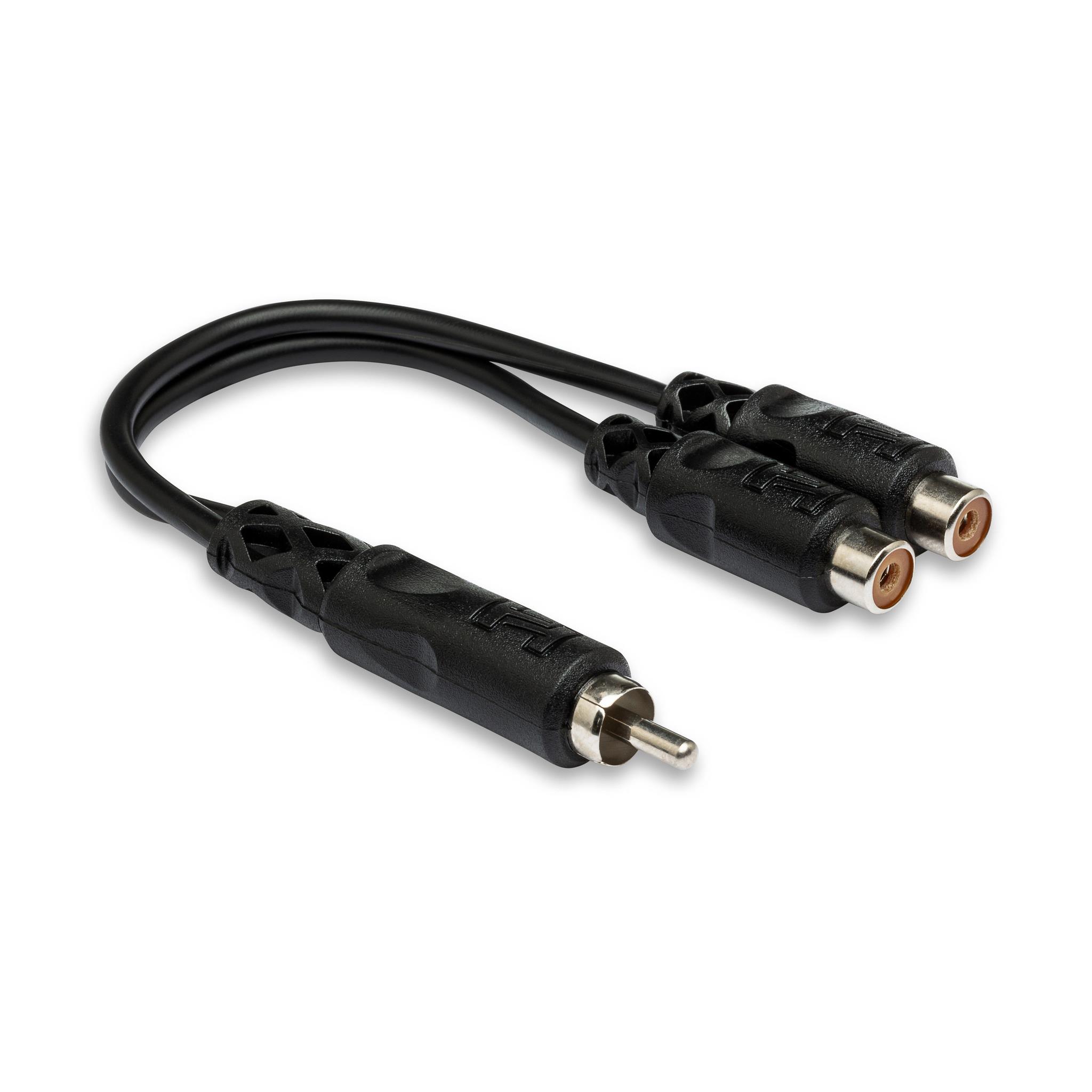Hosa RCA male to dual RCA female Y Cable