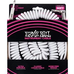 Ernie Ball 30' S/RA Coiled White