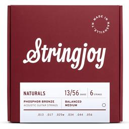Stringjoy Naturals | Medium Gauge (13-56) Phosphor Bronze Acoustic Guitar Strings