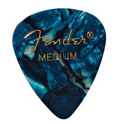 Fender Premium Celluloid 351 Shape Picks, Medium, Ocean Turquoise, 12-Pack