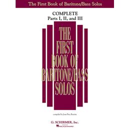 Vocals First Book of Solos Complete - Parts I, II and III - Baritone/Bass