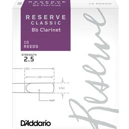 D'Addario Clarinet 2.5 Reserve Classic Box 10