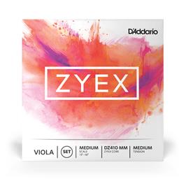 D'Addario Zyex Viola String Set, Medium Scale, Medium Tension