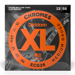 D'Addario 13-56 Medium, XL Chromes Electric Guitar Strings