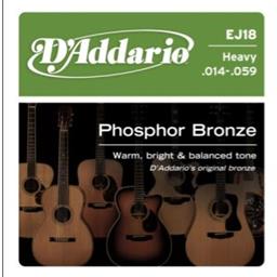 D'Addario 14-59 Heavy, Phosphor Bronze Acoustic Guitar Strings