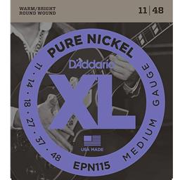 D'Addario 11-48 Medium, XL Pure Nickel Electric Guitar Strings