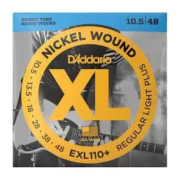 D'Addario 10.5-48 Regular Light Plus, XL Nickel Electric Guitar Strings