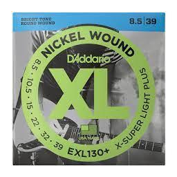 D'Addario 8.5-39 Extra Super Light Plus, XL Nickel Electric Guitar Strings