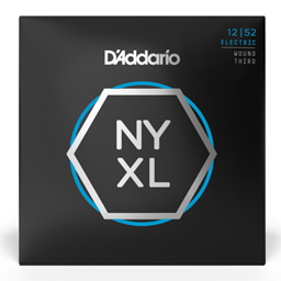 D'Addario 12-52 Light Wound Third, NYXL Electric Guitar Strings