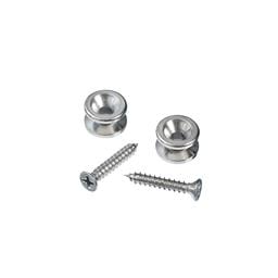 D'Addario Solid Brass End Pins - Chrome (Pair)