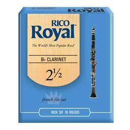 RICO ROYAL Rico Royal Bb Clarinet Reeds, Strength 2.5, 10-pack