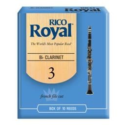 RICO ROYAL Rico Royal Bb Clarinet Reeds, Strength 3, 10-pack