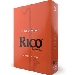 Rico Bass Clarinet Reeds, Strength 2.5, 10 Pack