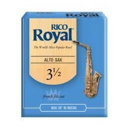 RICO ROYAL Alto Sax Reeds, Strength 3.5, 10-pack