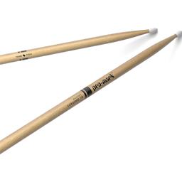 Pro Mark Classic Forward 7A Hickory Drumstick, Oval Nylon Tip