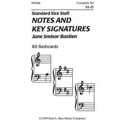 Bastien Flashcards Notes And Key Signatures