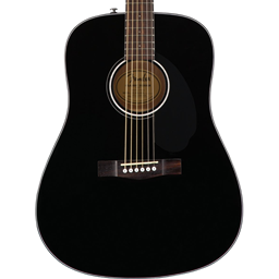 Fender CD-60S Dreadnought Acoustic Guitar, Black