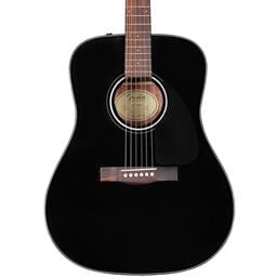 Fender CD-60 Dreadnought V3 Acoustic Guitar Black with Case