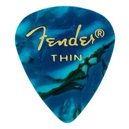 Fender 351 Shape Premium Picks -  12 Pack -  Ocean Turquoise -  Thin