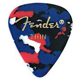 Fender Classic Celluloid, Confetti, 351 Shape, Thin, 12 Count