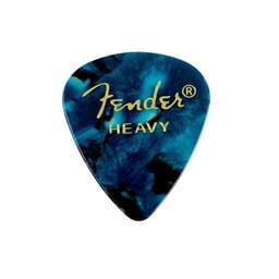Fender Premium Celluloid 351 Shape Picks, Heavy, Ocean Turquoise, 12-Pack