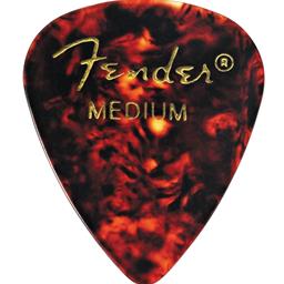 Fender Classic Celluloid, Tortoise Shell, 351 Shape, Medium, 12 Count