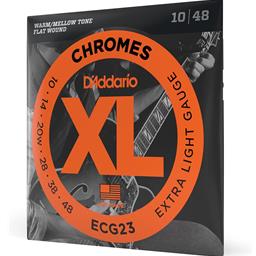 D'Addario 10-48 Extra Light, XL Chromes Electric Guitar Strings