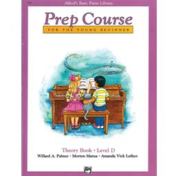 Piano Prep Course For The Young Beginner Theory Book Level D