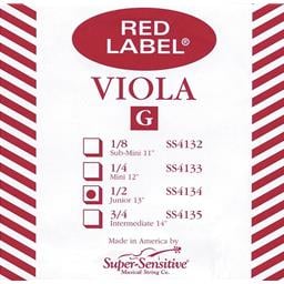 Super-Sensitive Red Label Viola G Single String 1/2