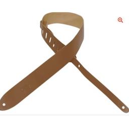LEVY'S 2" Wide Tan Top Grain Leather Guitar Strap.
