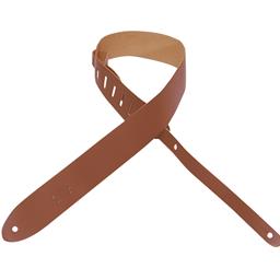 LEVY'S 2" Wide Walnut Top Grain Leather Guitar Strap.