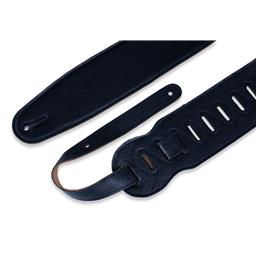 LEVY'S 3 1/2" Wide Black Garment Leather Bass Strap