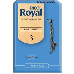 RICO ROYAL Rico Royal Bass Clarinet Reeds, Strength 3, 10 Pack