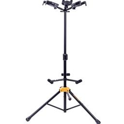 Hercules PLUS Series Universal AutoGrip Tri Guitar Stand with Foldable Backrest