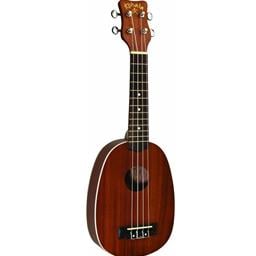 Kohala Mahogany Pineapple Soprano Ukulele, Binding, Metal Tuners