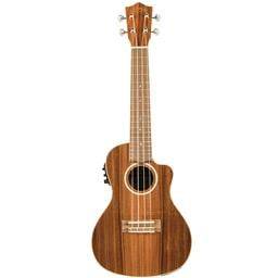 Lanikai All Solid Morado Concert Cutaway with Fishman Kula Preamp and tuner A/E Ukulele