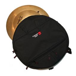 Gator Cases Heavy Duty Padded Backpack to Hold up to Six 22" Cymbals w/ Pocket for Stick Bag.
