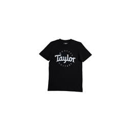 Taylor Basic Black Aged Logo T-Shirt - L