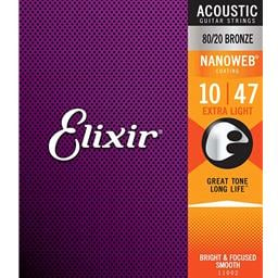 Elixir 10-47 Acoustic Nanoweb 80/20