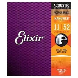 Elixir 11-52 Acoustic Nanoweb Phosphor