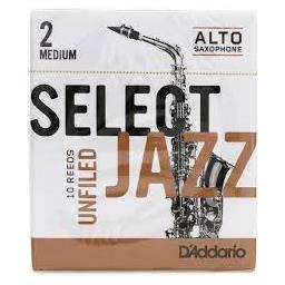 D'Addario Alto Sax 2 Medium Select Jazz Box 10