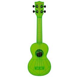 Kala Ukulele Soprano Fluorescent Sour Apple Green  Waterman