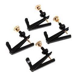 Luthiers Choice 1/4-1/2 Violin String Adjuster, Black, Double Prong Model