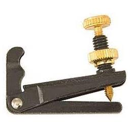 Luthiers Choice 3/4-4/4 Violin String Adjuster, Black, Double Prong Model