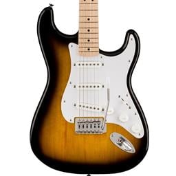 Squier Sonic™ Stratocaster®, Maple Fingerboard, White Pickguard, 2-Color Sunburst